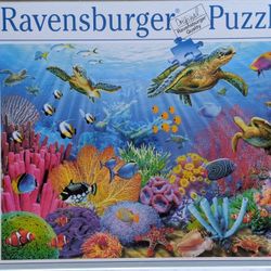 Brand New Sealed Ravensburger 500 Pce Puzzle Tropical Waters Premium Soft Click