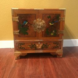 Oriental Hand painted cabinet
