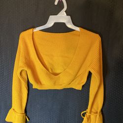 Yellow Half Sweater