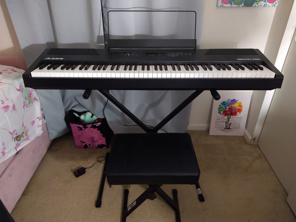 Alesis Recital 88-Key Digital Piano with Full-Sized Keys 