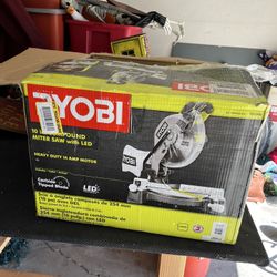 Ryobi 10 Inch Corded Miter Saw With LED