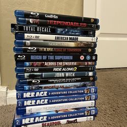 Blu ray movies ($4 each)