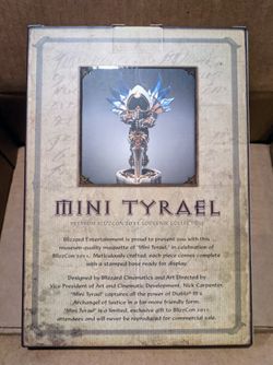 Diablo 3 III Mini Tyrael Statue Blizzcon 2011 Blizzard NEW