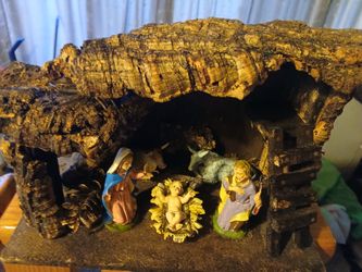 vintage made in italy nativity set