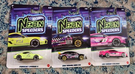Hot wheels neon speeders