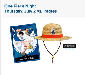 Dodgers 2026 X One Piece Card !