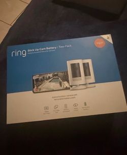 2- Ring Stick Up Indoor/Outdoor Cam Plug-In HD Security Camera with Two-Way Talk