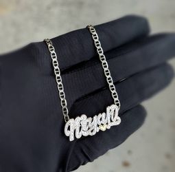 Jewelry 925 sterling silver two tone mariner link chain necklace niyah pendant chain 22.00” 2.80mm 9.70g