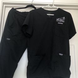 Mt. SAC Nursing Black Scrubs/Uniforms (Unisex)