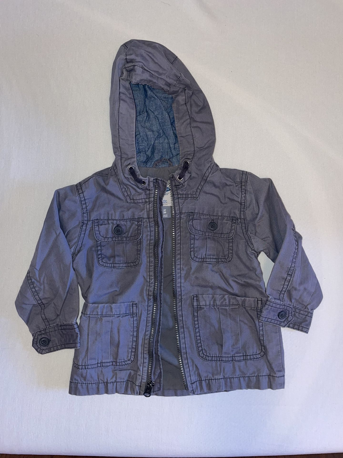 Grey Hoodie Jacket. Size 2T