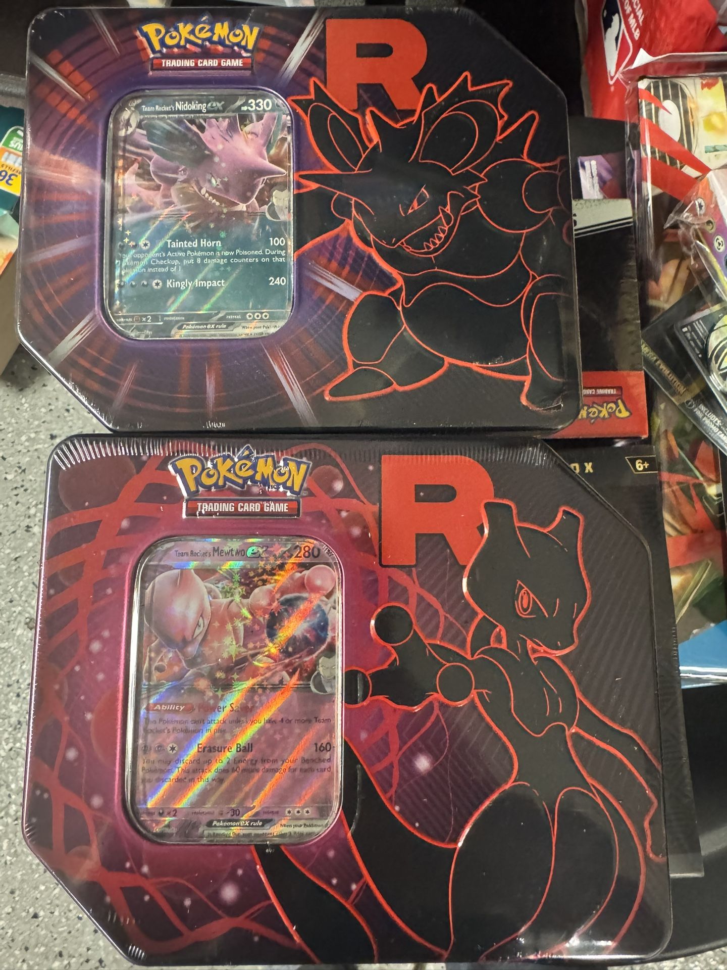 Pokemon Destined Team Rocket Tins (Trade For Hot Wheels)
