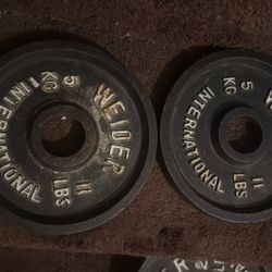 Weider 11 lb Olympic Weight Plates 
