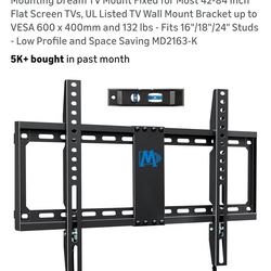 New in box TV Mount Fixed for Most 42-84 Inch