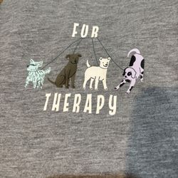 Fur Therapy dog shirt. Size small 