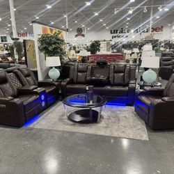 3 PIECE POWER RECLINING LIVING ROOM SET  