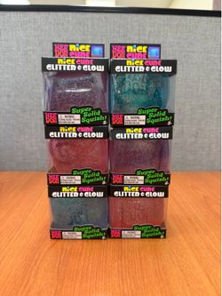 Needoh Squishy Cubes Glitter & Glow