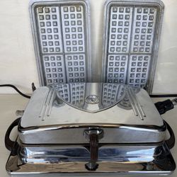Vintage Art Deco Sandwich Press And Waffle Iron 