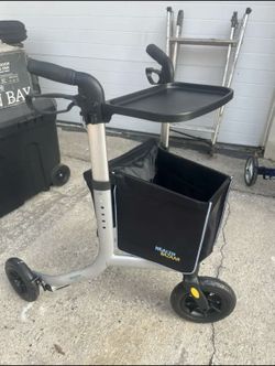 Triwheel Rollator Walker Cart Basket