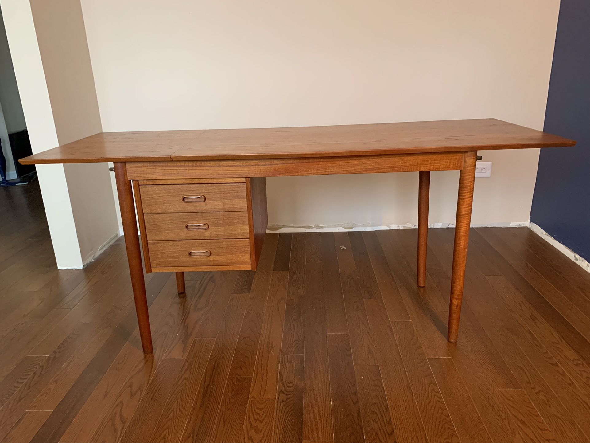 Mid Century Modern Arne Vodder Dropleaf Desk