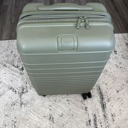 Beis Luggage olive color large carry on