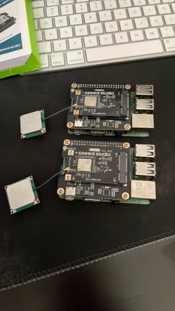 2 x Raspberry Pi 3B+ Wi-Fi HaLow IoT Gateway Bundle - Seeed Studio Wio-WM6108 chip and WM1302 HAT