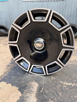 Cadillac Alloy Wheel Rim Black Machined