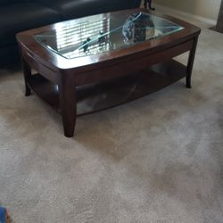 Two End Tables And A Coffee Table 