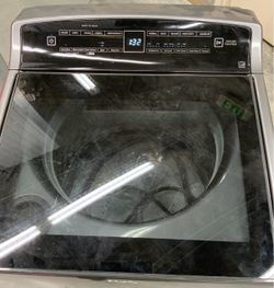 🍁 WHIRLPOOL Digital 5.5 cu. ft. IEC - HE Top Load Washer w/ Water Faucet + Hoses, Charcoal Gray... Value $1600