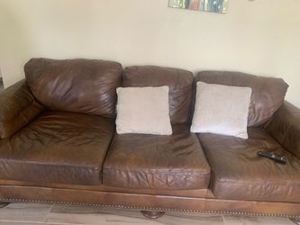 Leather sofa