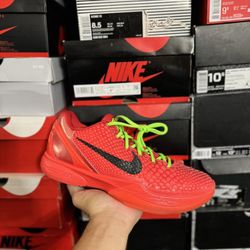 Kobe 6 Protro Reverse Grinch size 9.5 VNDS
