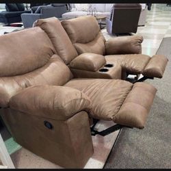 Boxberg Power Reclining Leather Loveseat 🌟 New Brand Ashley 🌟 Fastest Delivery 🚚 