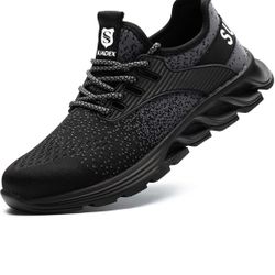 New SUADEX Steel Toe Sneakers for Men Women Indestructible Work Safety Shoes Lightweight Comfortable Slip Resistant Composite Toe Sz 39 Women