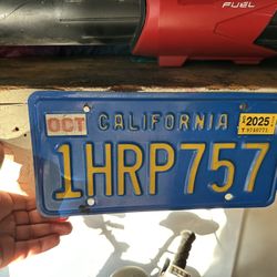 Vintage California License Plate (80’s)