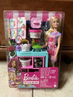 New in Box Barbie Florist Play Dough Playset You Can Be Anything 