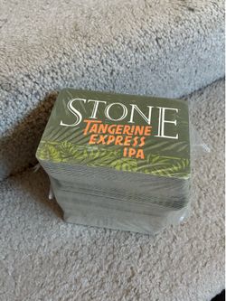 125 beer coasters Stone tangerine express IPA SEALED