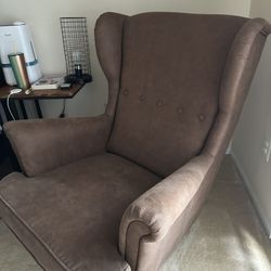 STRANDMON Wing chair, Grann/Bomstad brown