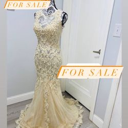 Engagement Mermaid Beaded Dress 