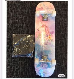 Double Kick Complete Maple Standard Skateboard for Beginners, 31 Inches