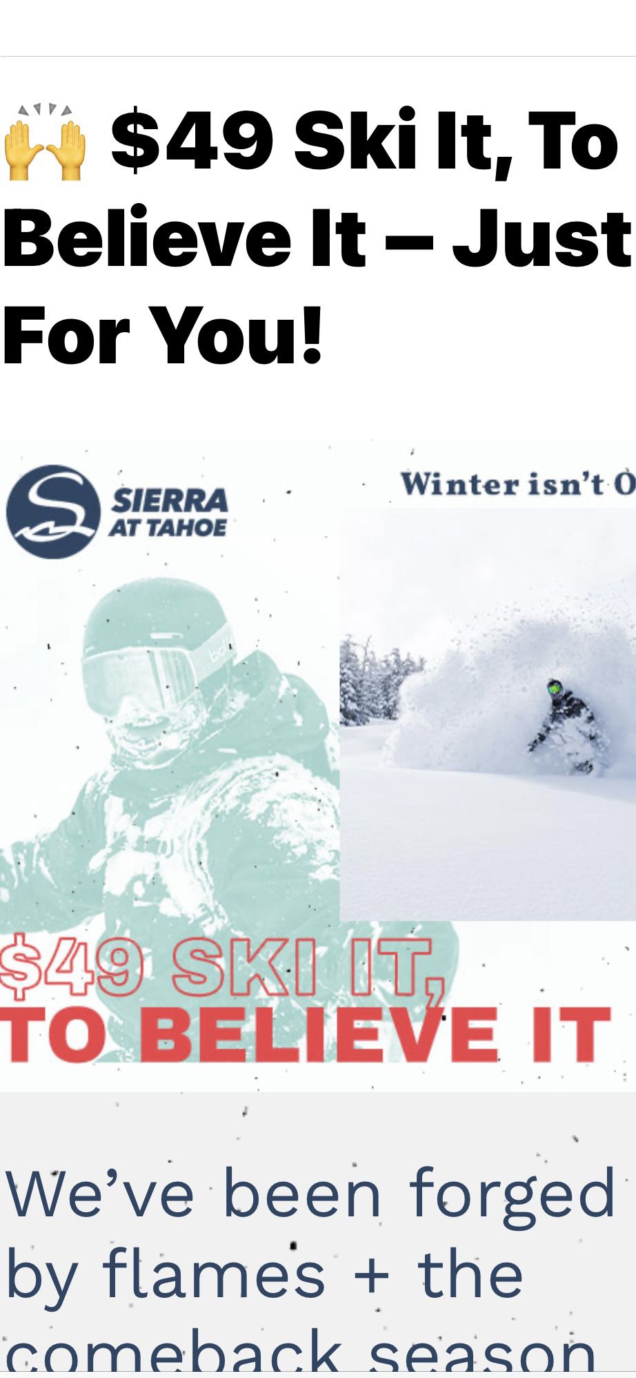 Tickets for Sierra At Tahoe 