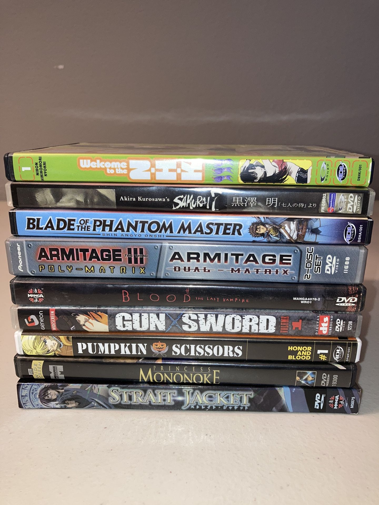 9 Anime DVD’s