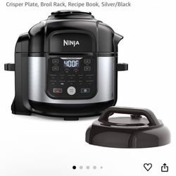 Ninja Foodi FD302 11-in-1 Pro Pressure Cooker & Air Fryer Combo, 6.5-Qt, Steams, Slow Cooks, Air Fri