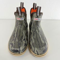 Xtratuf 6" Ankle Deck Boots Mens Size 10 Camo Waterproof Slip Resistant XMABMOB