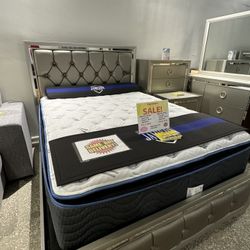 Beautiful Jasmine Queen Bed Set!$699!*SAME DAY DELIVERY*NO CREDIT NEEDED*EASY FINANCING*HUGE SALE*