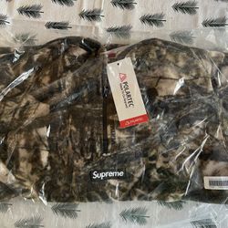 Supreme Polartec Face Mask Half Zip Hooded Sweatshirt Realtree AP Camo Size XL