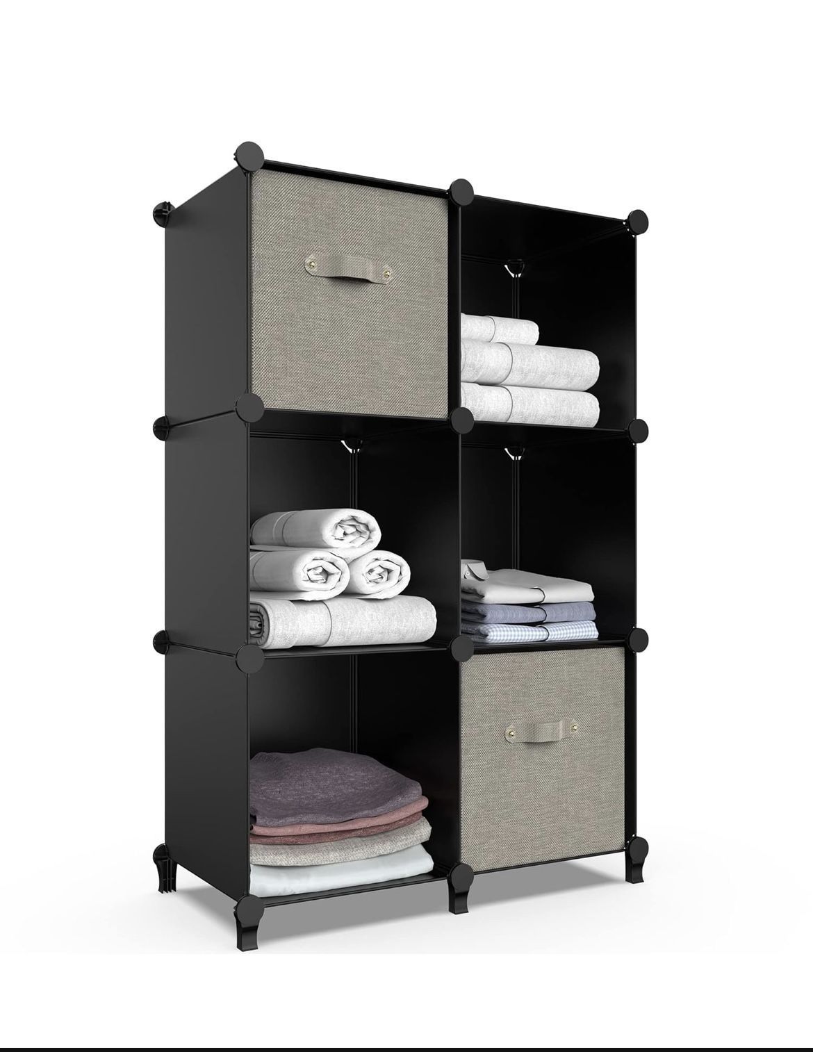 🆕HOMIDEC 6-Cube Storage Organizer, Closet Organizer Storage Cabinet Shelf Bookcase Bookshelf, Storage Cubes Organizer Cabinet ✅Reg. Retail $34.9