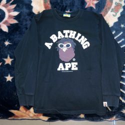 Wiz Khalifa bape long sleeve shirt small