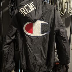 Supreme X Champion Sherpa Lined Hooded Jacket