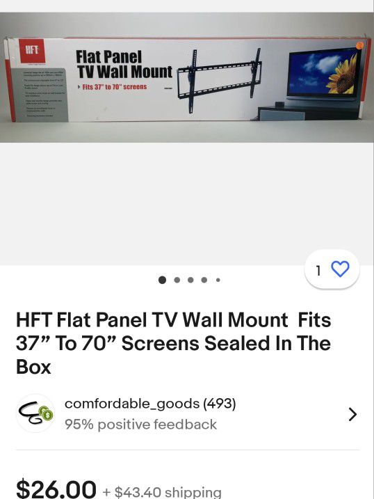 HFT TV WALL MOUNT 
