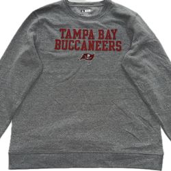 Tampa Bay Buccaneers Gray Pullover Crewneck Sweatshirt Mens L-2XL New