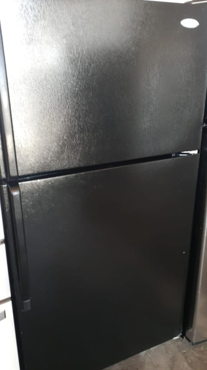 Whirlpool Top Mount Black Refrigerator